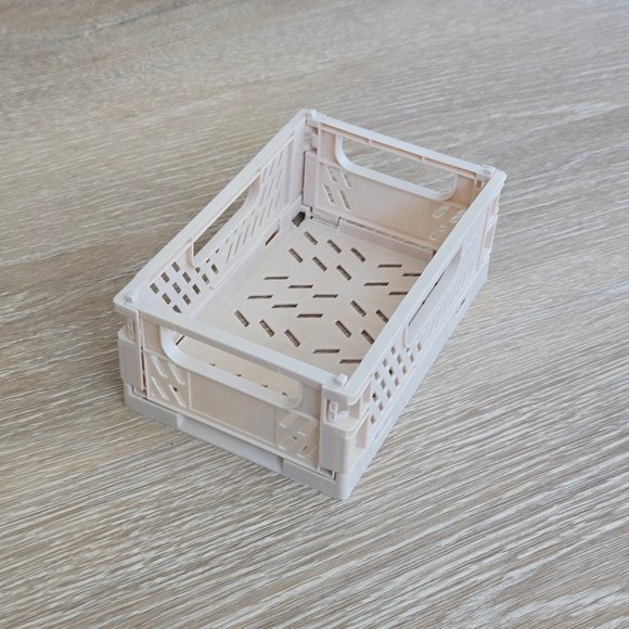 Stackable Folding Storage Crate for Organization – Small, Collapsible Crate - Picture 14 of 17